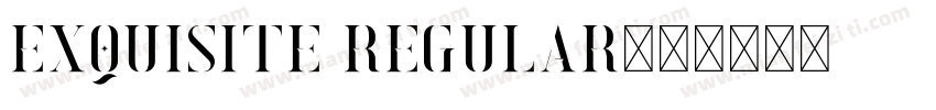 Exquisite Regular字体转换